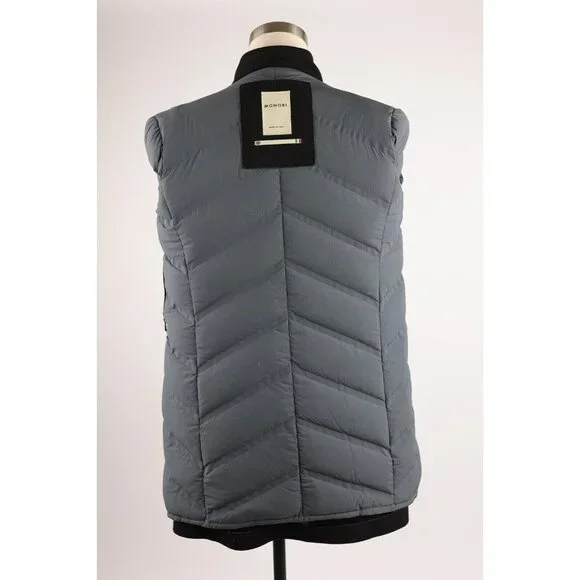 $1,480 Monobi Wool Down Filled Overcoat SZ XS Black